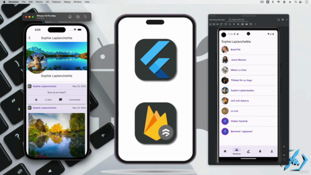 Flutter et Cloud Firestore: Créez votre réseau social – Screenshot 2