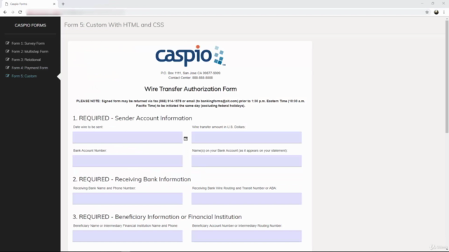 How to Build Different Type of Web Forms With Caspio – Screenshot 3
