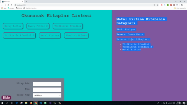 React|Apollo|GraphQL ile Uygulama Geliştirelim – Screenshot 1