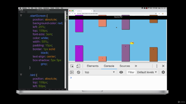 JavaScript Game Create a  flying bird game fun learn DOM - Screenshot_01
