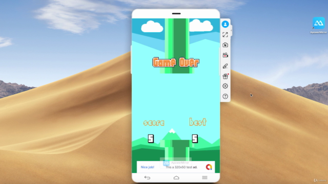 Create a Flappy Bird clone for Android – Screenshot 4