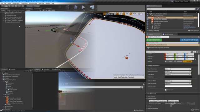 Procedural Race Tracks - Houdini 17.5/18 and Houdini Engine – Screenshot 2