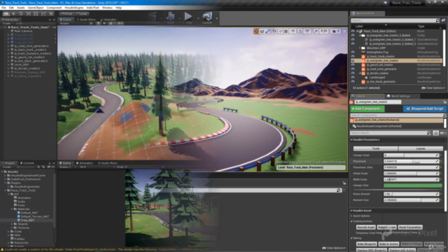 Procedural Race Tracks - Houdini 17.5/18 and Houdini Engine – Screenshot 3