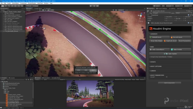 Procedural Race Tracks - Houdini 17.5/18 and Houdini Engine – Screenshot 4