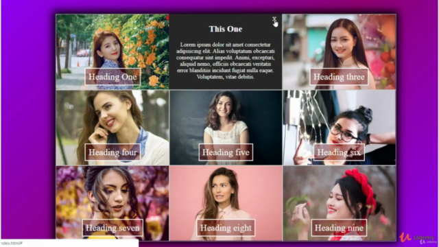 Create Interactive Portfolio Grid using CSS and HTML – Screenshot 3
