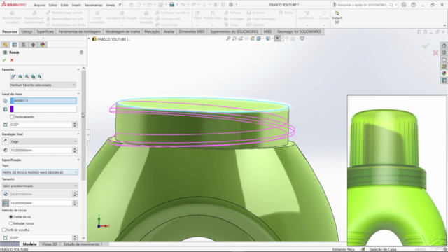 SOLIDWORKS | Do básico ao ESPECIALISTA | Produtos e Moldes – Screenshot 1