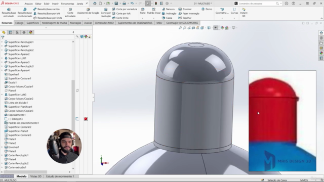 SOLIDWORKS | Do básico ao ESPECIALISTA | Produtos e Moldes – Screenshot 4