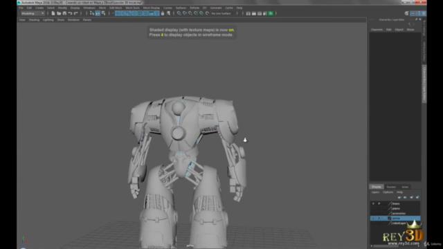 Curso Maya e ZBrush Modelando um Robô Completo. – Screenshot 3