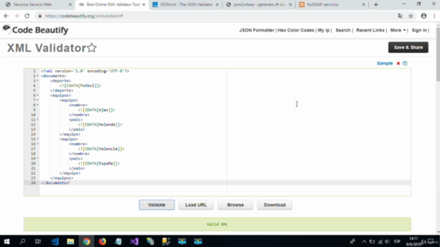 Máster en Web Services con C# – Screenshot 1