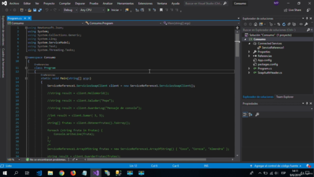 Máster en Web Services con C# – Screenshot 2