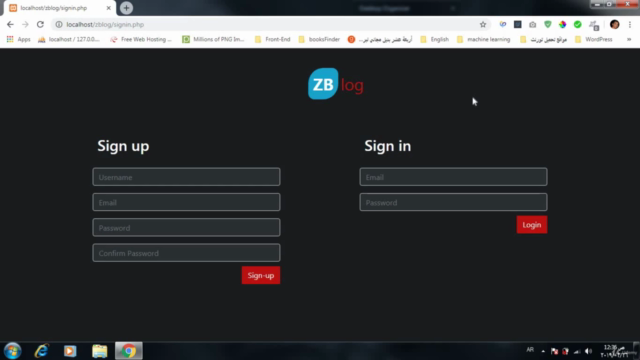 Build Complete Blog System using PHP, MYSQL and js in Arabic – Screenshot 2