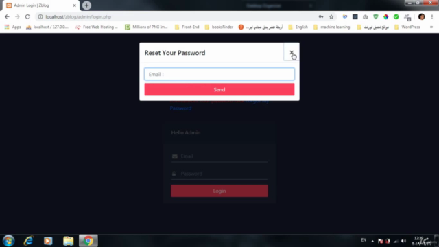 Build Complete Blog System using PHP, MYSQL and js in Arabic – Screenshot 3