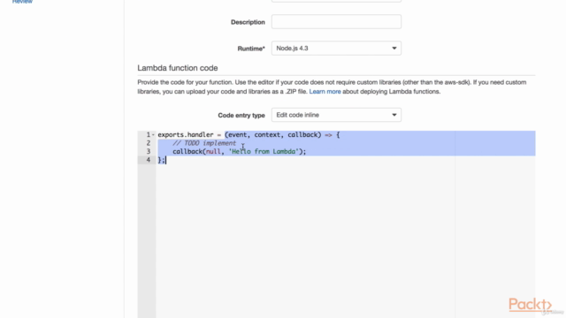 End-to-End Serverless Development using AWS Lambda – Screenshot 3
