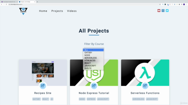 Gatsby.js 3 Tutorial and Projects Course – Screenshot 3