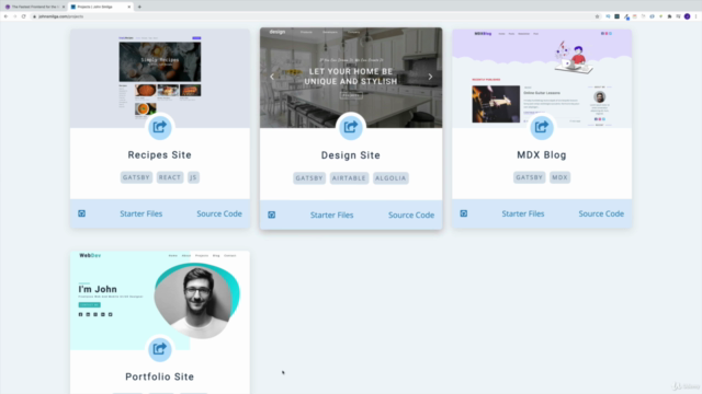Gatsby.js 3 Tutorial and Projects Course – Screenshot 4
