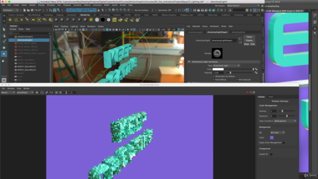 3D Text Animation in Autodesk Maya - Screenshot_04