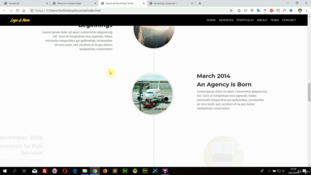 Bootstrap ile Sıfırdan 5 Gerçek Web Tasarım Projesi – Screenshot 4