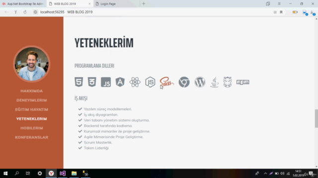 Asp.Net ile Cv Sitesi ve Film & Dizi Yorum Sitesi Projeleri – Screenshot 1