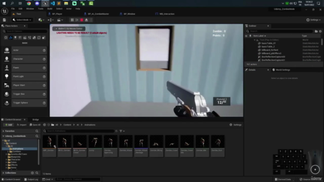 Unreal Engine 5 : création d'un jeu de zombie – Screenshot 3