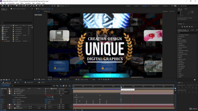 After Effects Trapcode Form ile İntro Animasyonu – Screenshot 3