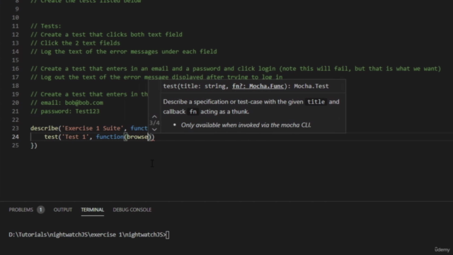 Nightwatch.js Web Application Test Automation – Screenshot 3