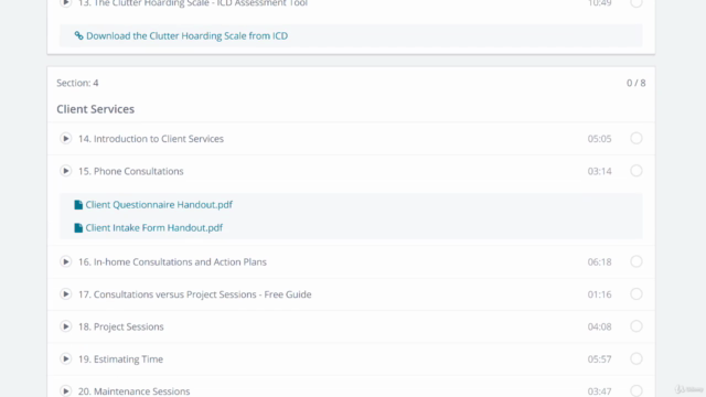 Introduction to Professional Organizing – Screenshot 3
