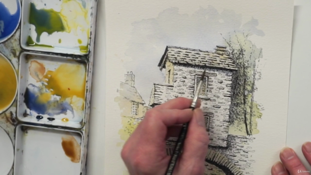 Learn Pen and Ink with Watercolour Wash – Screenshot 1