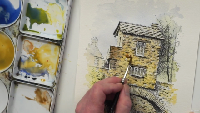 Learn Pen and Ink with Watercolour Wash – Screenshot 4