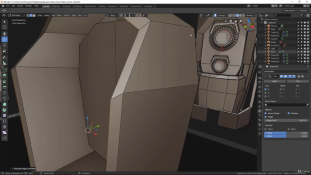 Blender : Créer et texturer un robot insect – Screenshot 1