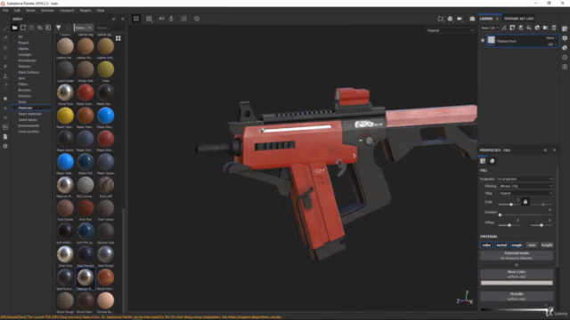 Blender 2.8 : Modéliser et texturer une arme Lowpoly – Screenshot 4