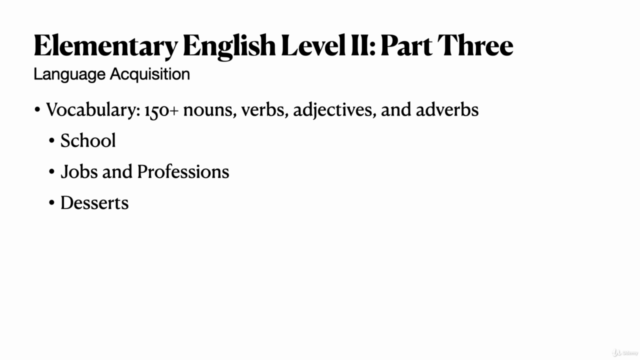 Elementary English Level II: Complete Course – Screenshot 4
