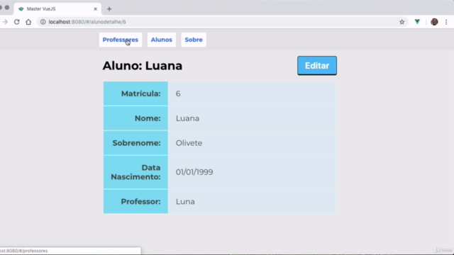 Seja Full-Stack com Vue JS + ASP.NET Core Web API + EF Core – Screenshot 2