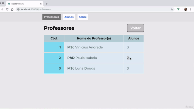 Seja Full-Stack com Vue JS + ASP.NET Core Web API + EF Core – Screenshot 4