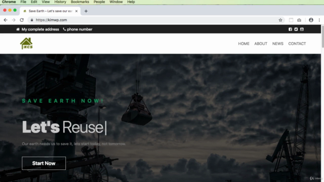 WordPress Website 2019 HTTPS, Elementor & Futurio Free Theme – Screenshot 1