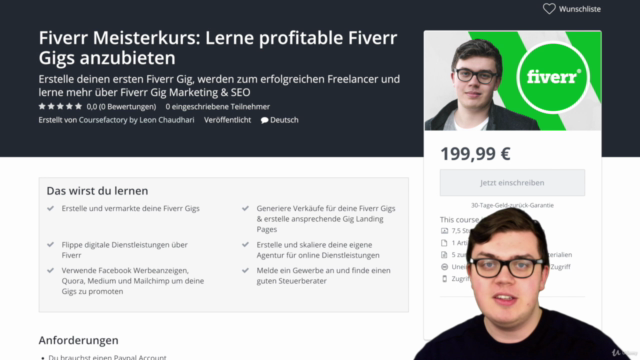 Fiverr Meisterkurs: Lerne profitable Fiverr Gigs anzubieten – Screenshot 4