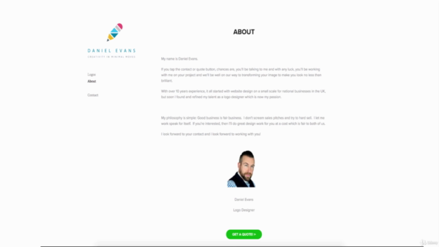 Build an Online Logo Portfolio in Adobe Portfolio – Screenshot 2