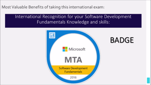 MTA 98361 Software Development Fundamentals C Exam Prep