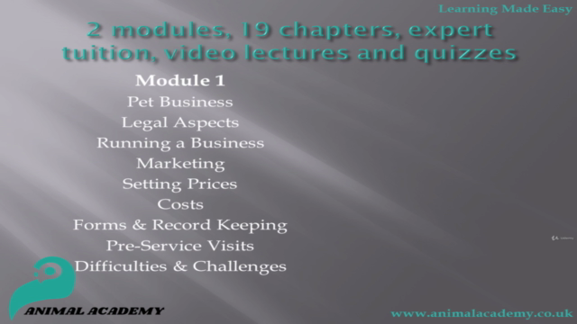 Professional Pet Sitting Diploma – Screenshot 2