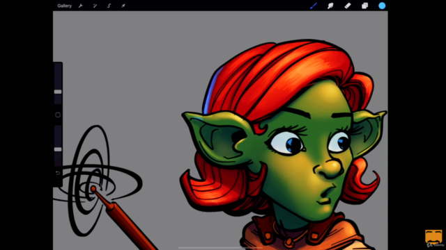 Let's Color a Goblin with Procreate! Complete Color Process - Screenshot_04