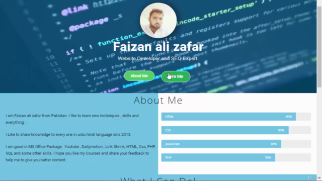 Build a Personal Resume Website with WordPress|ورڈ پریس اردو – Screenshot 2