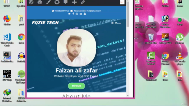 Build a Personal Resume Website with WordPress|ورڈ پریس اردو – Screenshot 4