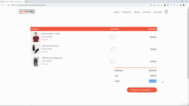 Make Ecommerce Website Front-End Using HTML CSS Bootstrap – Screenshot 2