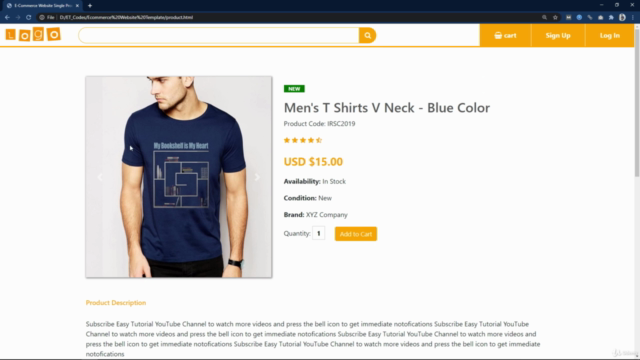 Make Ecommerce Website Front-End Using HTML CSS Bootstrap – Screenshot 4