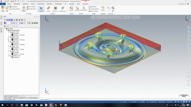 MasterCAM ART İLE TASARIM VE ÜRETİM – Screenshot 4