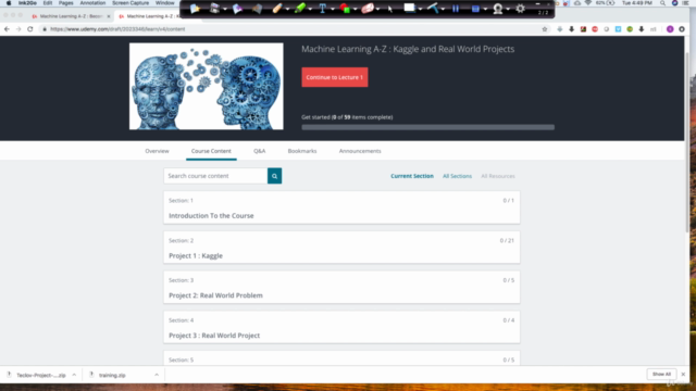 Machine Learning Projects A-Z : Kaggle and Real World Pro – Screenshot 1