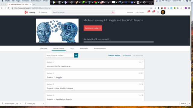 Data Science Statistics A-Z : Python – Screenshot 1