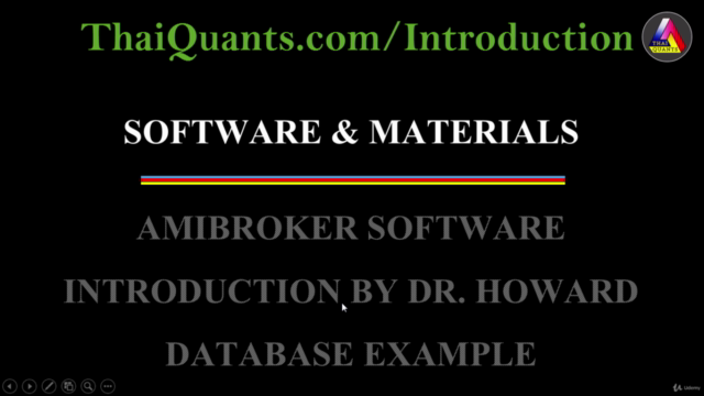 คอร์สสอนมือใหม่เริ่มต้นเรียนรู้ AmiBroker โดย ThaiQuants – Screenshot 1