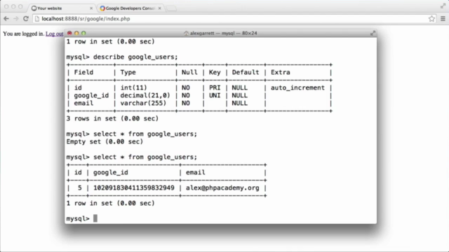 How To Add Google Authentication To a Website – Screenshot 4