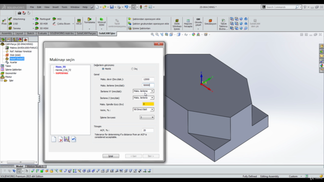 Solidcam CAD CAM ve CNC Programlama Profesyonel – Screenshot 1