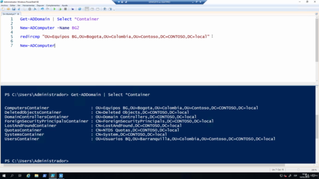 Curso de administración de Active Directory con PowerShell – Screenshot 2